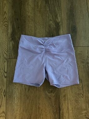 JoyLab Lilac High-Rise Scrunch-Front Bike Shorts